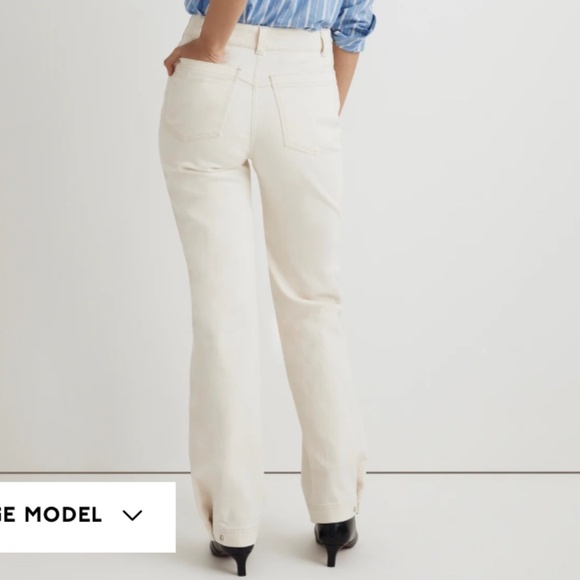 NWT Madewell Perfect Vintage Wide- leg Jean in Vintage Canvas Snap Edition SZ 23 - Picture 9 of 9